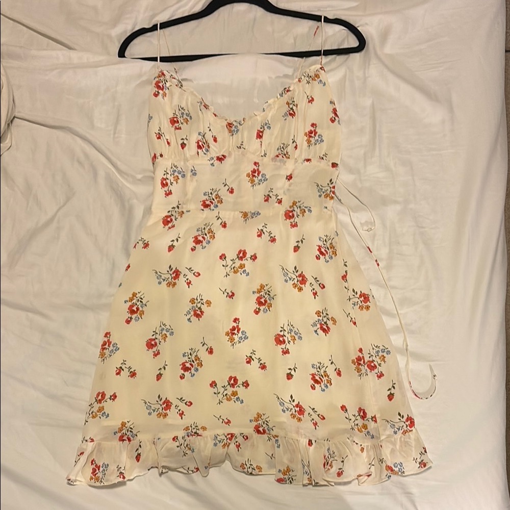 Reformation Floral Spaghetti Strap Dress